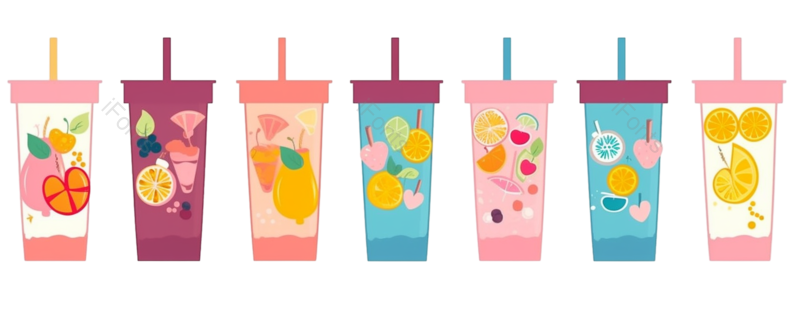 清新图片,健康食物元素,扁平化设计PNG,夏天免抠素材